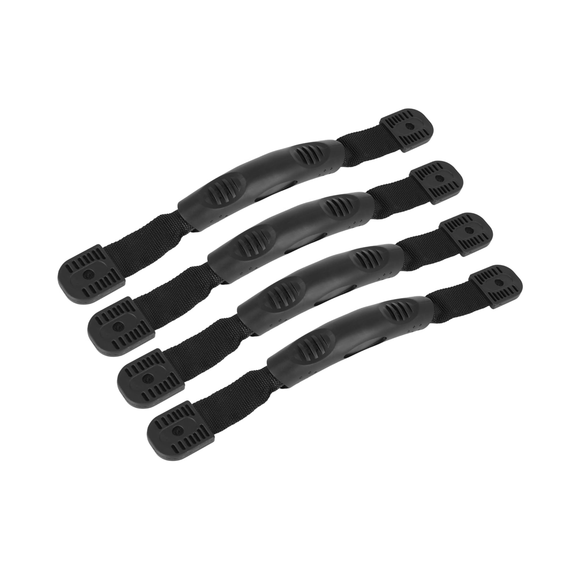 Motoforti 4pcs 11.41 Inch Rubber Carry Grab Handle Black for Kayak Boat Canoe Long-lasting