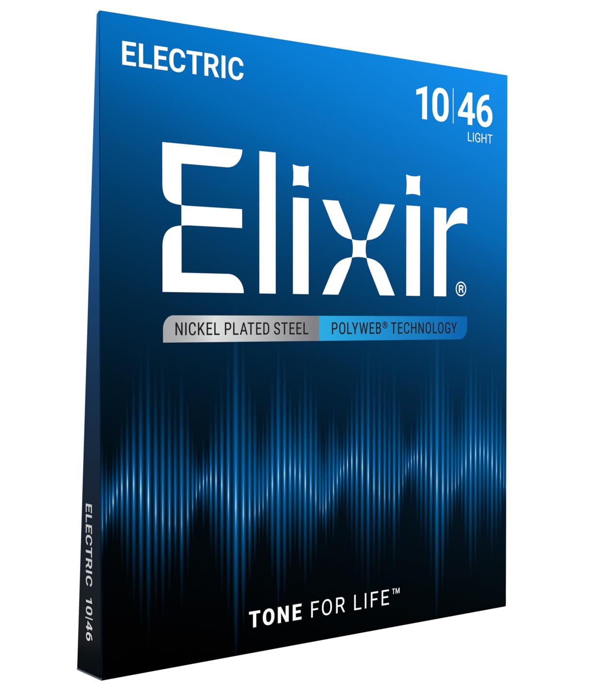 Elixir 12050 Strings Electric Guitar Strings w POLYWEB Coating, Light (.010-.046)