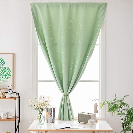 Prosperveil Portable Blackout Blinds Stick On Stars Pattern Window