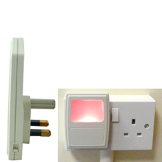 CE Approved Plug In LED Night Light 4 Colors (Red) Amazon.co.uk