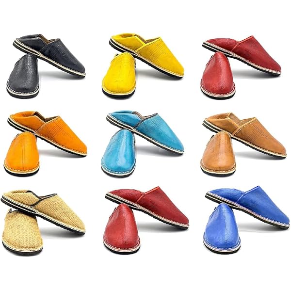 靴 AMERI CONSTRUCTIVE HEEL BABOUCHE L Amazon.com: Moroccan Babouche Shoes, Timeless Elegance for