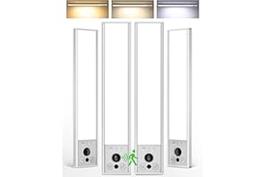 EZVALO 4-Pack Under Cabinet Lights, 2300mAh Rechargeable Motion Sensor Light Indoor, Wireless Closet Lights Battery Operated, with 3 Color Temps, Dimmable, Magnetic, for Kitchen, Stair, Pantry(8inch)