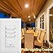 Enerlites HET06 12 Hour Timer Switch for Patio, Path, Porch Lights and Sprinklers | 30min-12Hr, Timer for fan motor and ventilation, 1/2HP Support, Single Pole, UL Listed, Neutral Wire Required, White