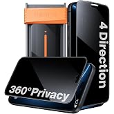 Hoerrye for iPhone 18 Pro Max 360&deg; Privacy Screen Protector - Anti Spy | Bubble Free Auto-Dust Removal, 4 Direction Anti Peep, Military Grade Shatterproof, Case Friendly, Easy Installation, 2 Pack