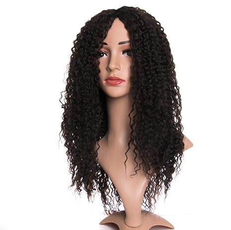Myydd Full Top Headband Wig Full Hair Set Long Curly Hair Corn