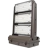 Rotatable 240W LED Wall Pack Light with Dusk to Dawn Photocell, 5000K 33600LM 800-1000W HPS/HID Equiv, ETL Adjustable Head Outdoor LED Wallpack Lighting Fixture for Area Light, Parking,Warehouse