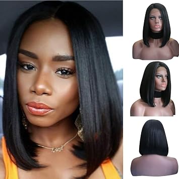 Amazon Com Wigs For Black Women Human Hair Short Bob Wig