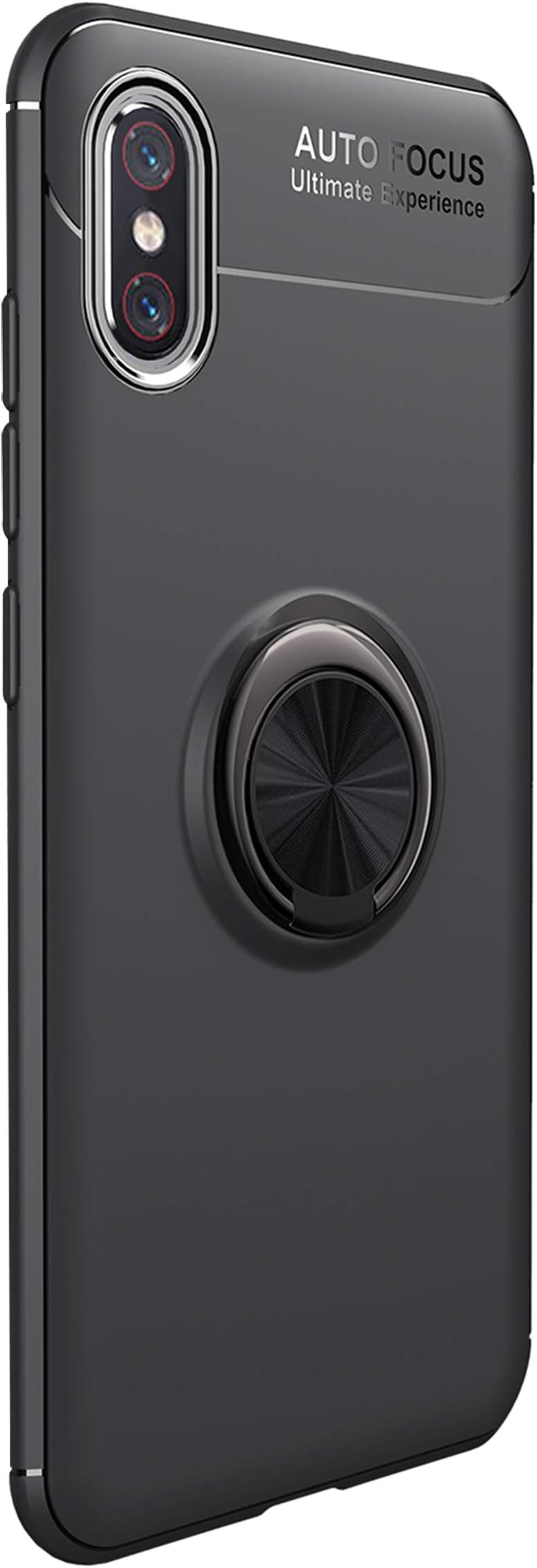 Dylc VIVO V11 Pro Case with Metal Ring Kickstand, TPU Full Protection Shock Absorption Heat Dissipation Thin Rugged Armor Magnetic Phone Case for VIVO V11 Pro(Black)