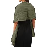 Amazhiyu 100% Linen Lightweight Scarf for Women Fashion Long Scarves Solid Color