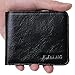 FlyHawk RFID Blocking Genuine Leather Wallets for Men Biford Mini&Slim Size Wallet