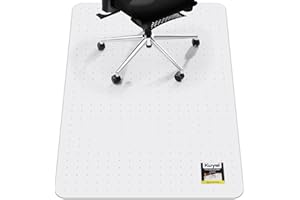 Kuyal Office Chair Mat for Carpet, 32x48 Clear Heavy Duty Computer Chair Mat, Under Desk Protector Carpeted Floors Mat, Easy Chair Movement,Ship Flat
