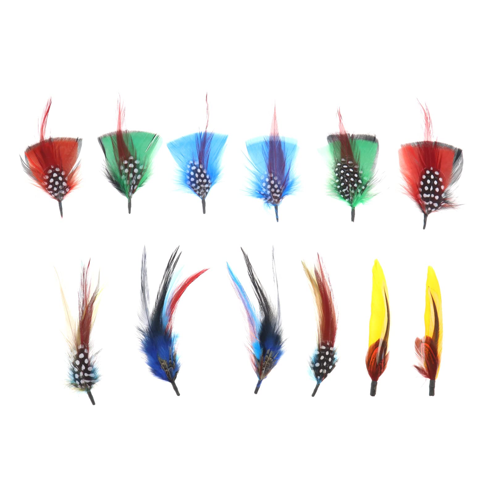 Create idea 12Pcs Hat Feathers Real Feather Decorative Feather Natural Feather DIY Accessories for DIY Making Crafts Clothing Decoration
