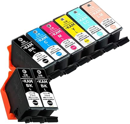 Amazon エプソン用最優良互換インクカートリッジ Kam L Bk 3 C M Y Lc Lm ８本セット カメ 増量 残量表示機能付 Icチップ対応 Green Shower製 安心一年パック Shower インクカートリッジ 通販