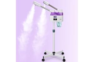 JOSTZHXIN Professional 2 in 1 Facial Steamer, Esthetician Steamer with Hot & Cold Mist, Face Steamer for Facial Deep Cleaning, Facial Steamer for Home Beauty Salon Spa