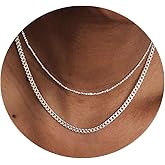 Feskive Dainty Gold Choker Necklace For Women 14k Gold/Silver Plated Delicate Dot Snake Coin Chain necklaces Different Length Lip Satellite Necklace Minimalist Jewelry for Women