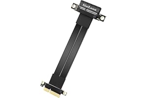 SinLoon PCIe 3.0 X4 Extension Cable PCI-E 4X Male to Female Riser Cable 20CM (180 Degree)
