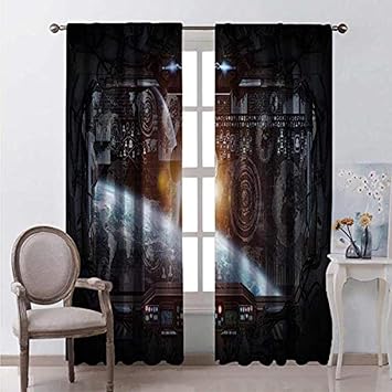 chinawh Blickdicht Vorhang Schwarz Retro Klassik 140X100Cm Gardinen