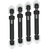 EZATRADING OEM SUSPA 8182703 Washer Shock Absorber for Whirlpool, Maytag, Kenmore/Sears, Kitchen Aid Washers - 4 Pack - Black - 1 Year Warranty