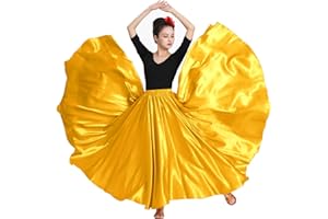 SANCAN Womens Full Ankle Length Retro Long Maxi Tea Skirt for Dance Halloween Costume Party Cosplay Renaissance Festival Faire