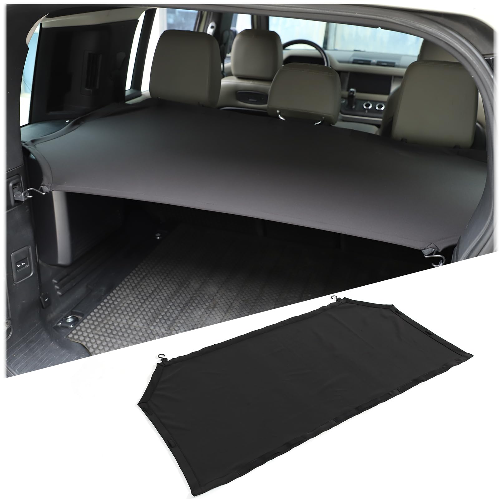 Photo 1 of PIUGILH Trunk Cargo Cover Compatible with Land Rover Defender 110 2020-2025, Rear Trunk Cargo Luggage Security Shade Cover Interior Accessories