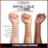 L'Oreal Brow Liner Triangular Pencil Brunette 24H With Spoolie Natural Matte view 5