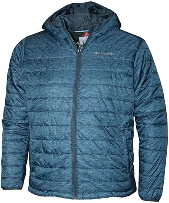 Columbia Men's Crested Butte Omni-Heat Hooded Jacket, Medium, Blue at Amazon Menâs Clothing store