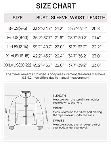 Size Chart Size Puffer Jacket Zara Coat Sizes Zara Coat Size Guide SIZE  CHART