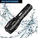 Beike S116A Ultra Bright LED Tactical Flashlights, Zoomable Adjustable Focus 5 Modes Water Resistant Handheld Light with Rechargeable Battery, Charger, Headlamp, Rotatable Bike Mount and Holster