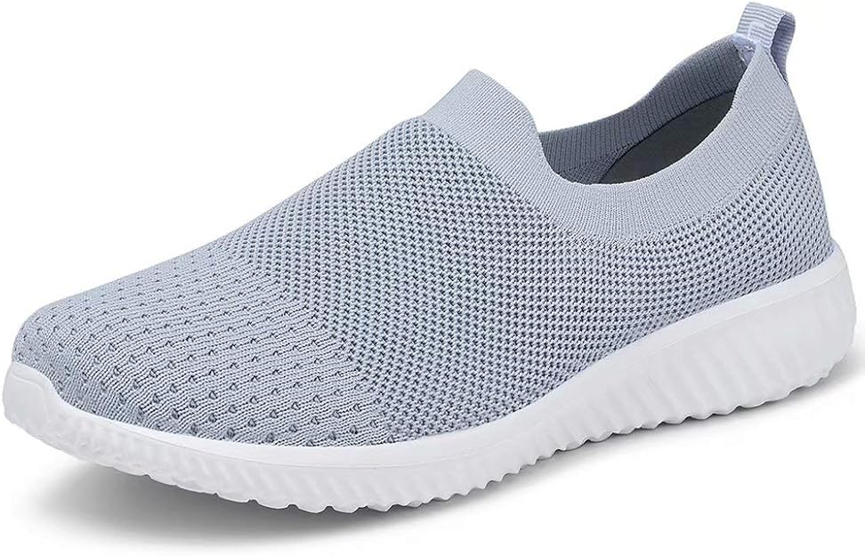 LANCROP Women's Sock Walking Shoes Comfortable Mesh Slip on Easy