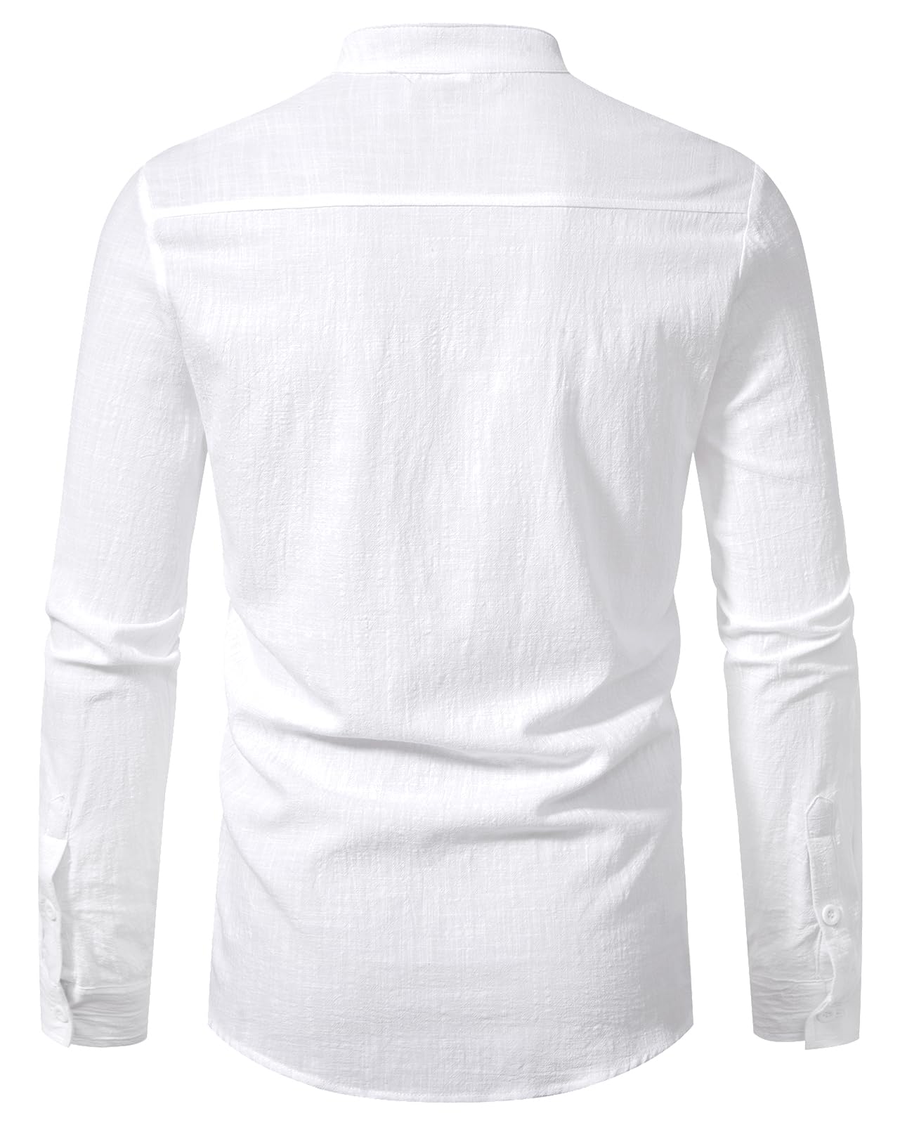 Cotton Linen Shirts for Men Casual Shirts Lightweight Long Sleeve Henley Beach Shirts Hawaiian T Shirts for Men