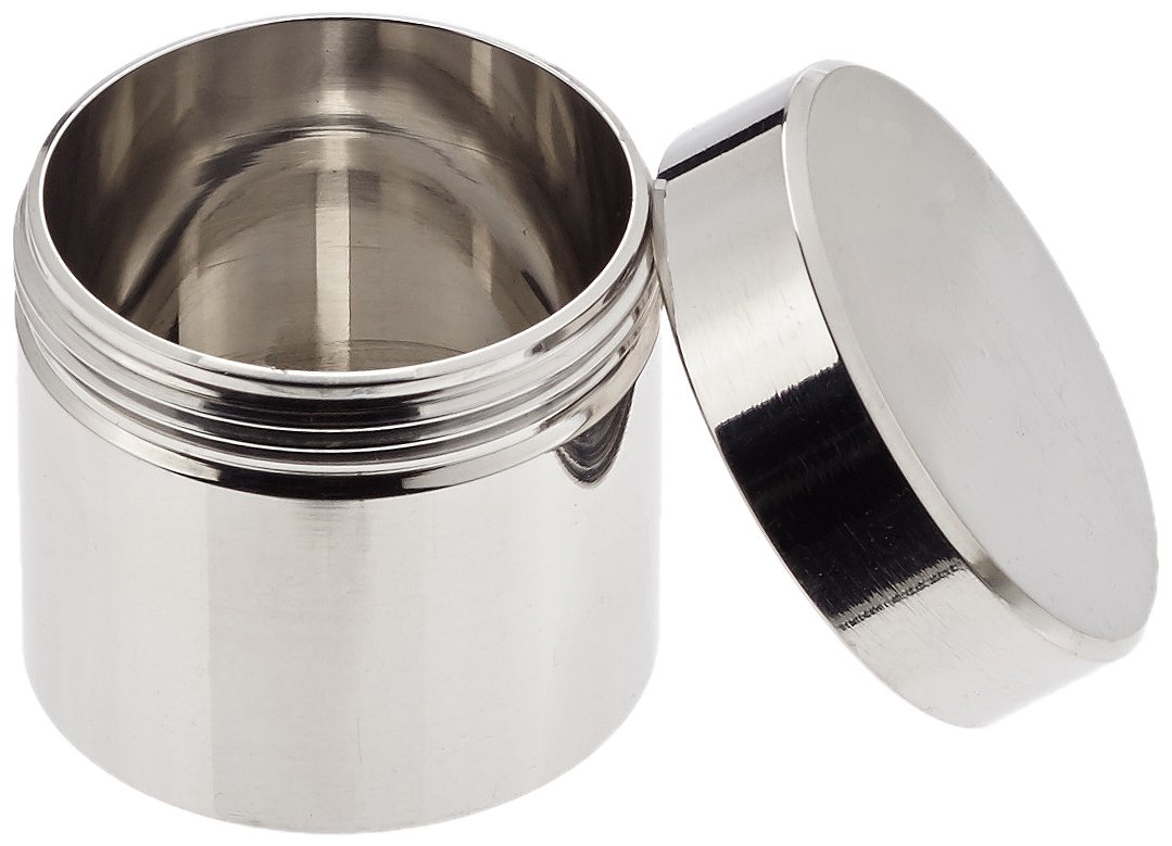 Neolab 3 2127 Stainless Steel Canister With Screw Lid, 20 ml, 36 mm x 38 mm Diameter