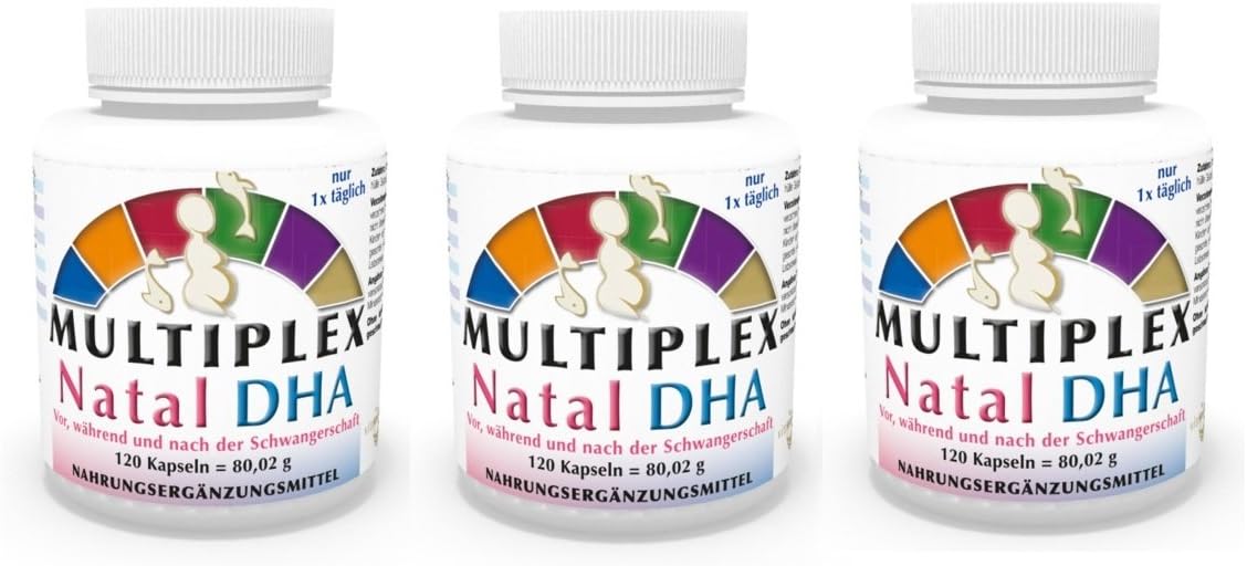 Vita World3 Pack Prenatal Multivitamin DHA 3 x 120 Capsules Made in Germany