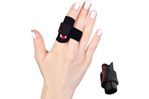 VHOPMORE Neoprene Finger Splint Wraps Adjustable Finger Brace Trigger Finger Buddy Splints Mallet Finger Guards for Arthritis Sport Finger Support Sleeves Protector for Basketball Volleyball Tennis
