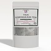 Thai Lemongrass and Pandan Tea - 50 Plastic Free Bags | Organic, Caffeine Free, Vegan Friendly | Perfect for Hot & Iced Tea, Zero Sugar