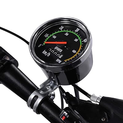 SOULONG Bicycle Speedometer, Wireless Waterproof Cycle Bike Computer with LCD Display, Mechanical Bicycle Computer Bike Speedometer Odometer Cycling Stopwatch
