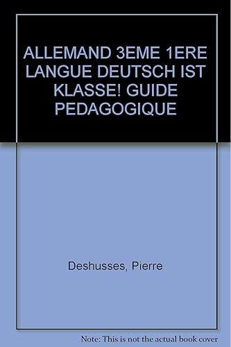 Download Deutsch ist klasse : 3e PDF