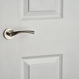 Designer Levers Marvel On Rose Door Handle Brushed Nickel Pair view 3