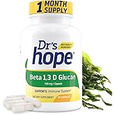 Dr’s Hope Beta Glucan Supplement 1,3D 500mg | Made in USA | Supports Energy, Metabolism and Enhance Immune System | 1 Month Supply
