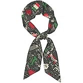 FYQZVI Italy Italian Flag Purse Scarf Handbags For Women Scarfs Bags Band Hair Neck Scarves Silky Long Thin Satin Headscarf Fashion