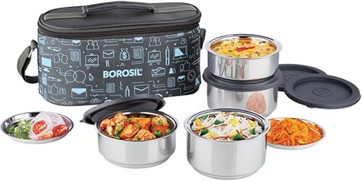 borosil 4 piece lunch box