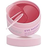 AzLucaky Under Eyes Patches, 40 Pairs Rose Hydrogel Eye Mask for Puffy Eyes and Dark Circles with Rose Essence, Hyaluronic Acid & Niacinamide, Deep Hydrating Eye Treatment for Men & Women