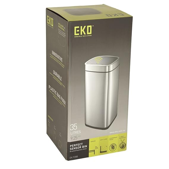 EKO Soft Closer Automatic Sensor Dustbin Garbage Trash Can 35L Amazon