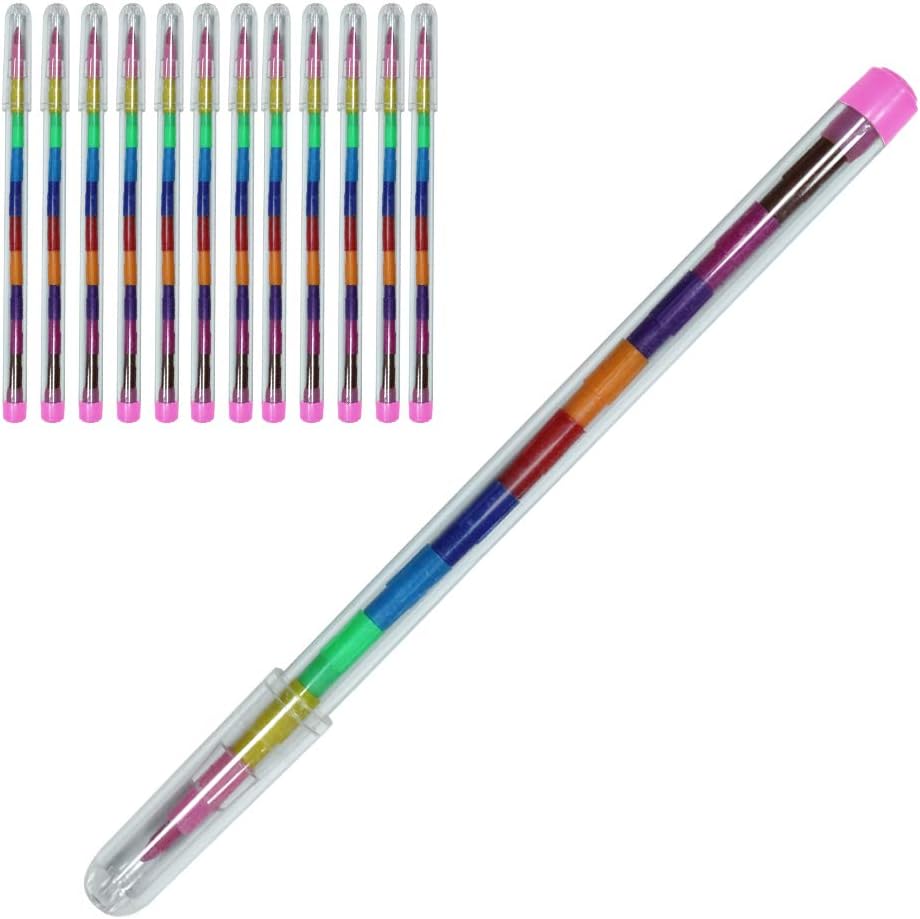 Stackable Colored Pencils set of 12 Office Products