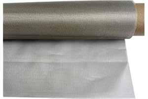 Amradield Faraday Mesh Nickel Copper 39"x43" Influence Signal Ni Cu Alloy Woven Mesh Sheet Conductive Grid Influence Cell Bluetooth WiFi GPS for Gauze Transparent Screen Window Protect Data Theft DIY