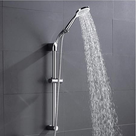 Nouvelle Douche Barre Coulissante Combo Haute Qualite Douche Telephone Support De La Tete Support Mural Abs Chrome Douche Barre Coulissante Set Cfbcc Amazon Fr Cuisine Maison