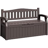 Flamaker 80 Gallon Storage Bench, Deck Box with Seat Waterproof All-Weather | Lockable Heavy-Duty Chest Box with Seating Bench for Garden, Patio, Poolside, Indoor, Outdoor