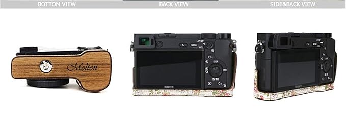 Funda de Piel para cámara Sony A6300: Amazon.es: Electrónica
