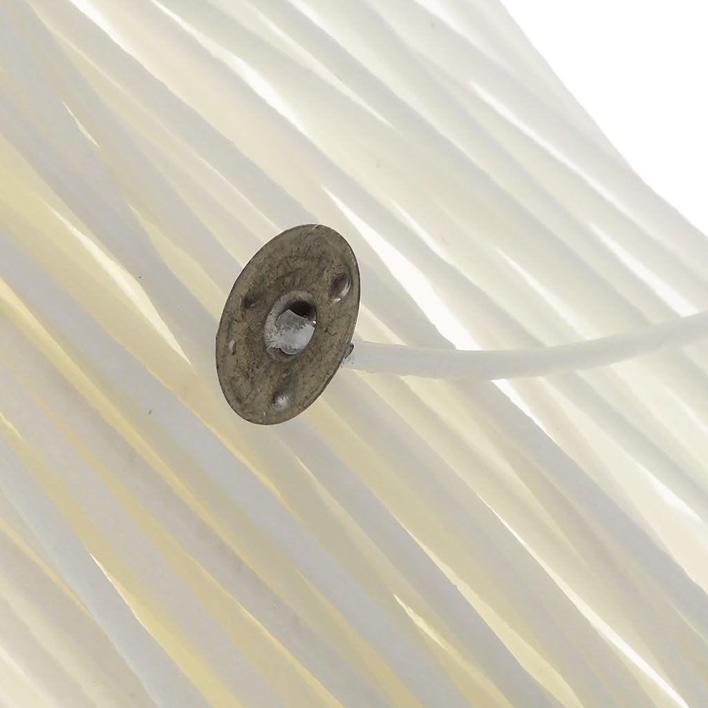 50Pcs 15CM Candle Wicks Candle Making Supply Pre Waxed Wick Natural