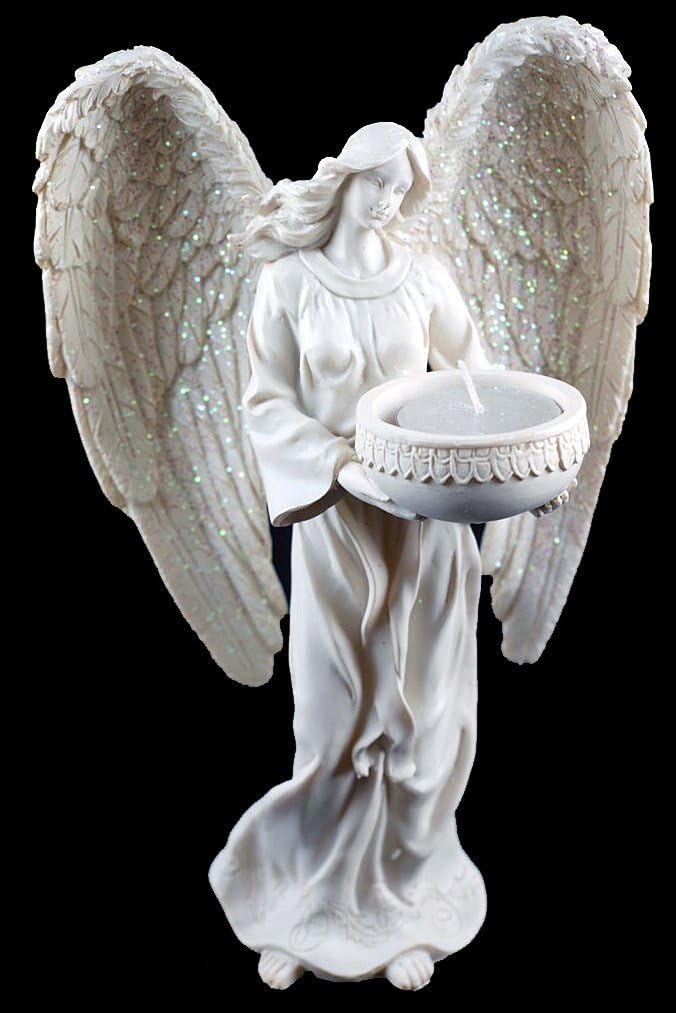 Large 23 cm Holy Angel Figurine Tea light Candle Holder Ornament