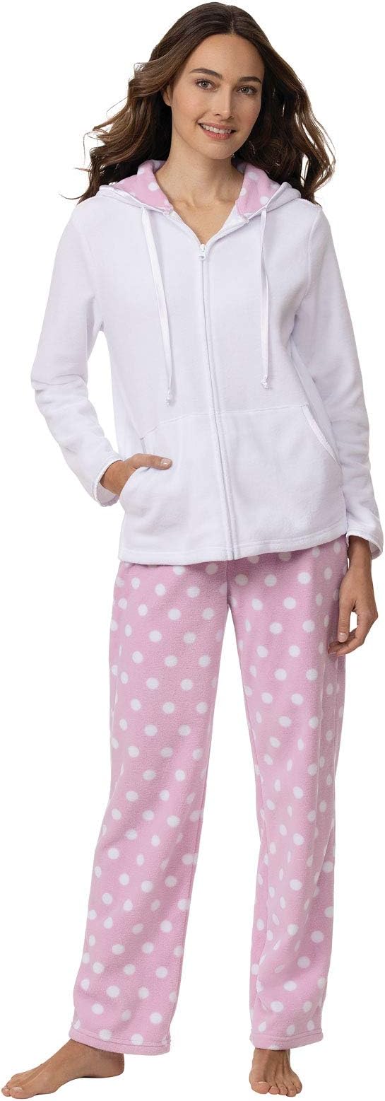 PajamaGram Snuggle Fleece Pajamas Women - Pajamas for Women Cuddly Soft